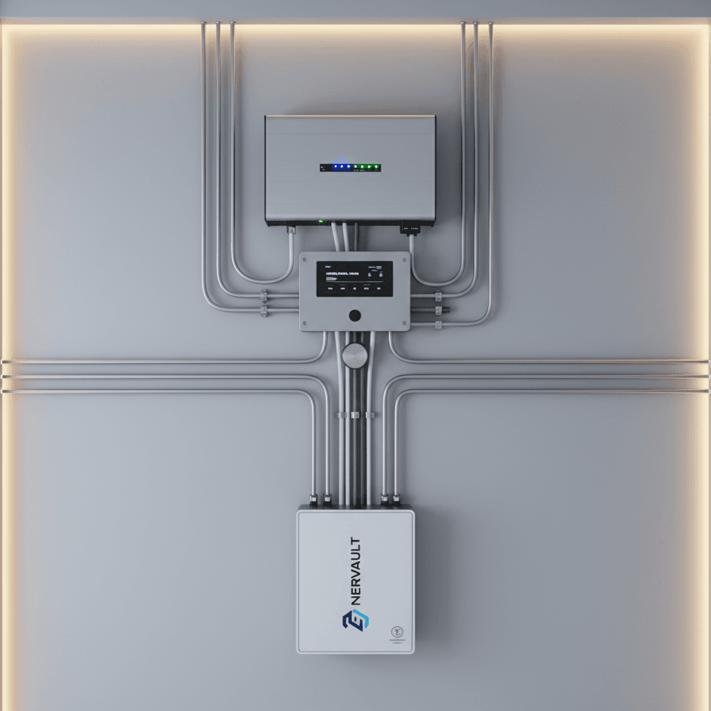 CiVolt engineer working on battery storage system installation
