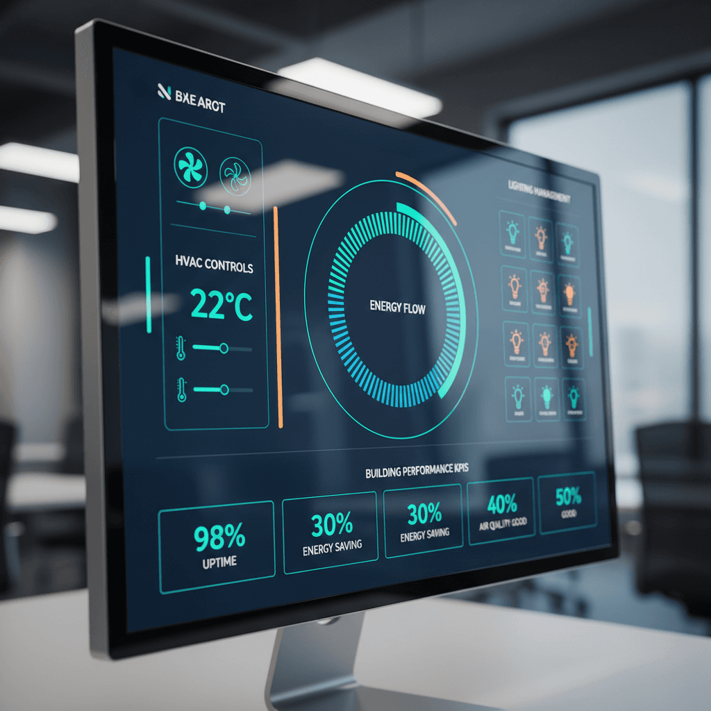 Battery management system control interface showing real-time energy data